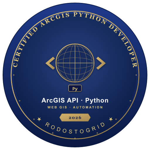 Sertifikalı ArcGIS Python Geliştiricisi