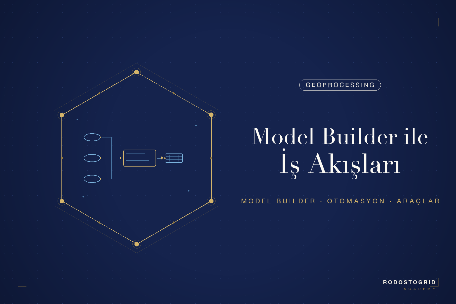Model Builder ile Geoprocessing İş Akışları