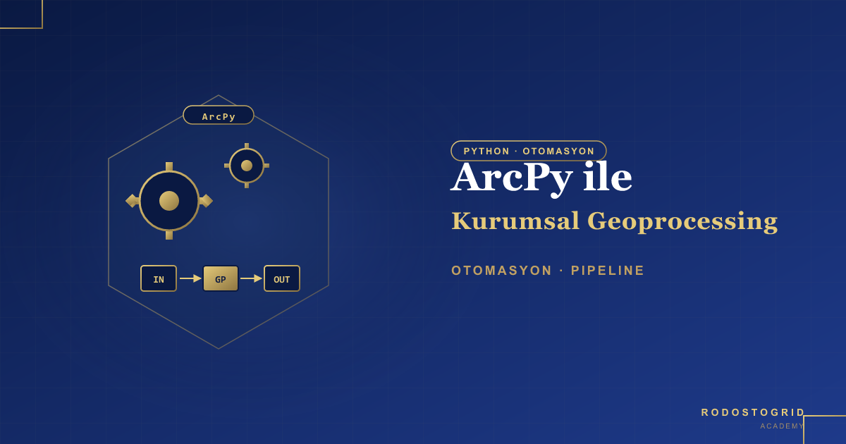 ArcPy ile Kurumsal Geoprocessing Otomasyonu